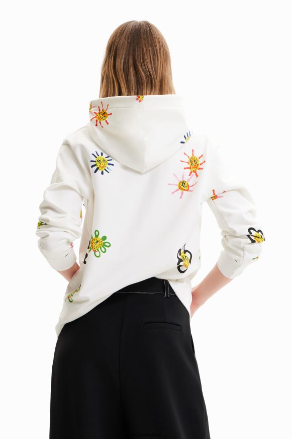 Desigual Women Arty flocked sweatshirt Clothing PFVZ0B974