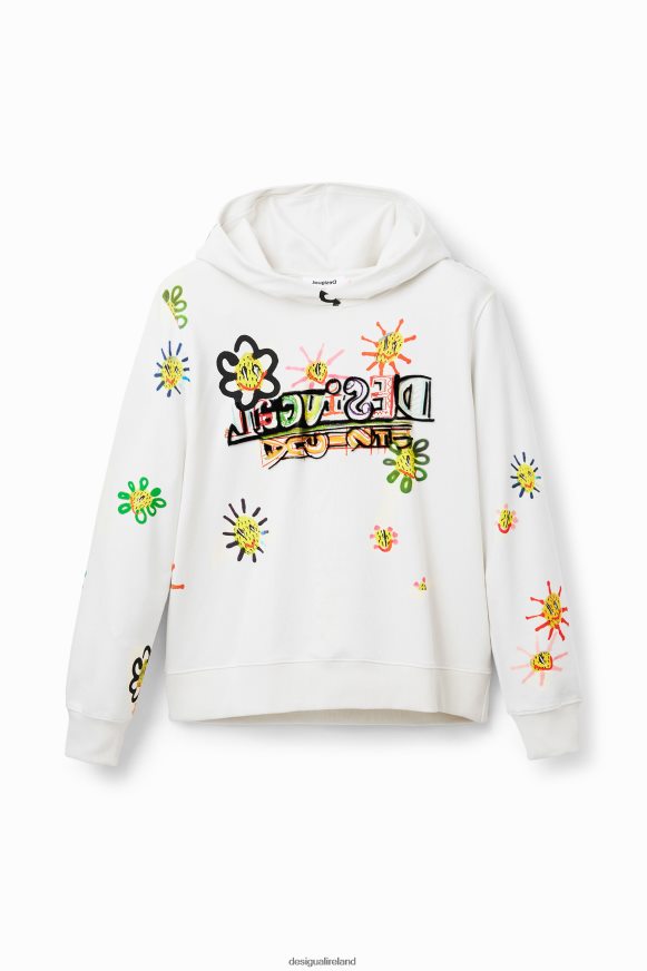Desigual Women Arty flocked sweatshirt Clothing PFVZ0B974