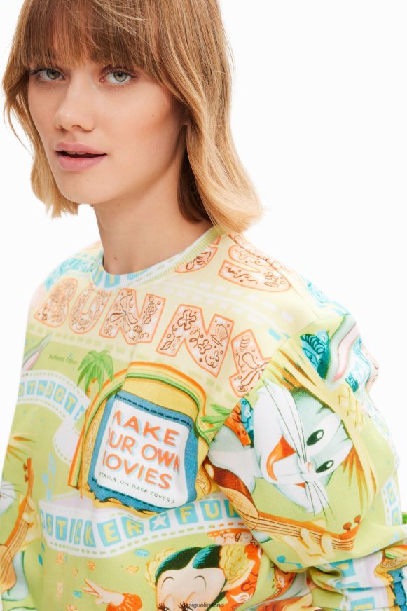 Desigual Women Bugs Bunny movie sweatshirt Clothing PFVZ0B612