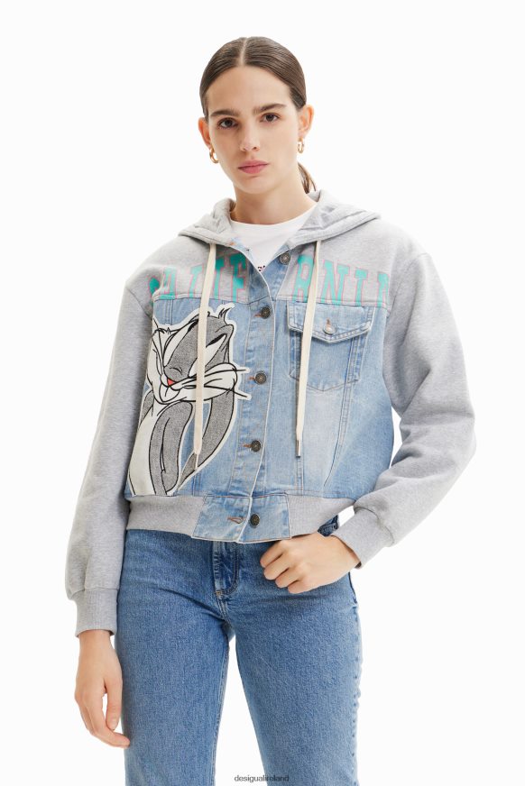 Desigual Women Bugs Bunny trucker sweatshirt Clothing PFVZ0B443