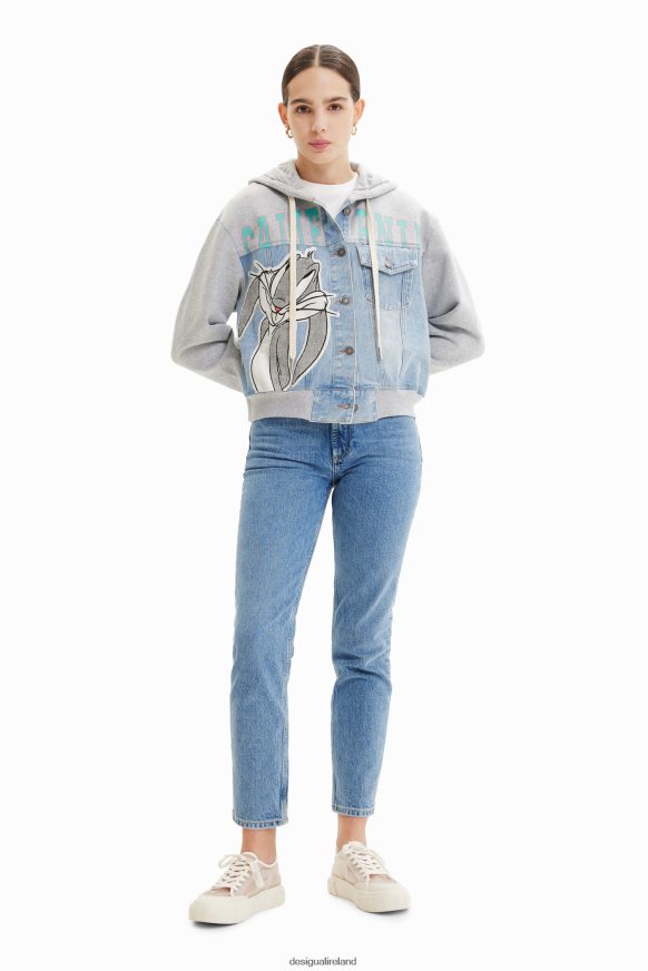 Desigual Women Bugs Bunny trucker sweatshirt Clothing PFVZ0B443