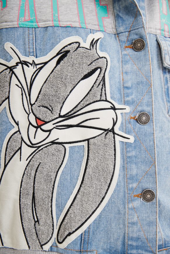 Desigual Women Bugs Bunny trucker sweatshirt Clothing PFVZ0B443
