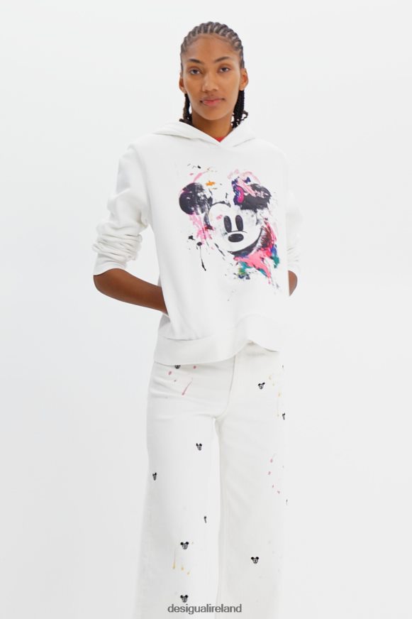 Desigual Women Disney's Mickey Mouse splatter sweatshirt Clothing PFVZ0B391