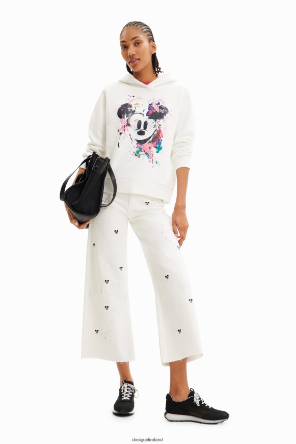 Desigual Women Disney's Mickey Mouse splatter sweatshirt Clothing PFVZ0B391