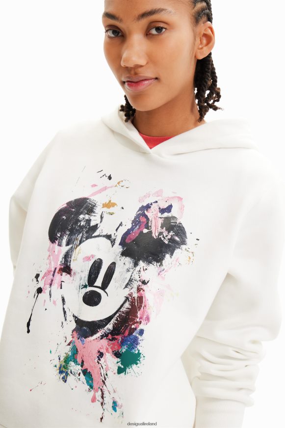 Desigual Women Disney's Mickey Mouse splatter sweatshirt Clothing PFVZ0B391