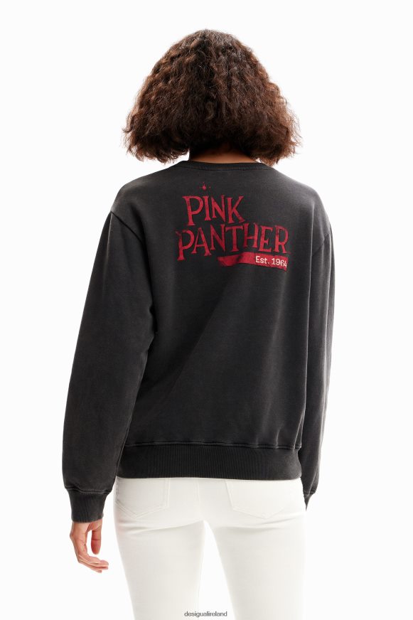Desigual Women Distressed Pink Panther sweatshirt Clothing PFVZ0B481