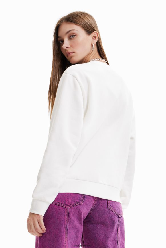Desigual Women Embroidered message sweatshirt Clothing PFVZ0B631