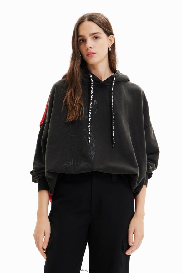 Desigual Women Oversize Bugs Bunny sweatshirt Clothing PFVZ0B943