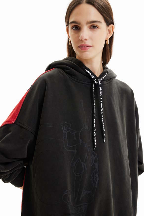 Desigual Women Oversize Bugs Bunny sweatshirt Clothing PFVZ0B943