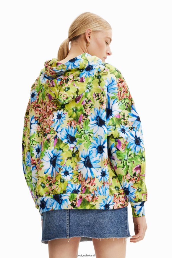 Desigual Women Oversize floral sweatshirt Clothing PFVZ0B342