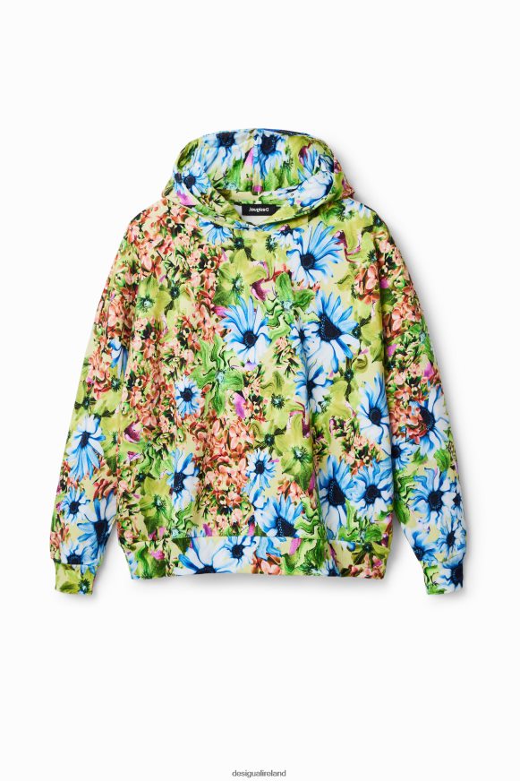 Desigual Women Oversize floral sweatshirt Clothing PFVZ0B342