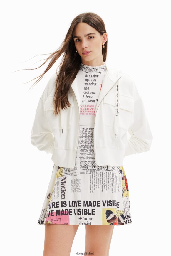 Desigual Women Oversize pockets sweatshirt Clothing PFVZ0B337