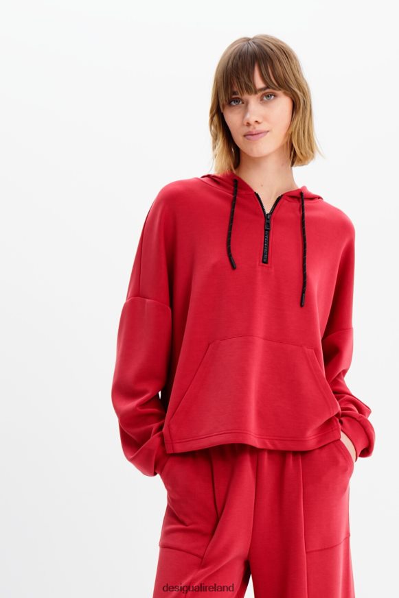 Desigual Women Oversize soft-touch hoodie Clothing PFVZ0B392