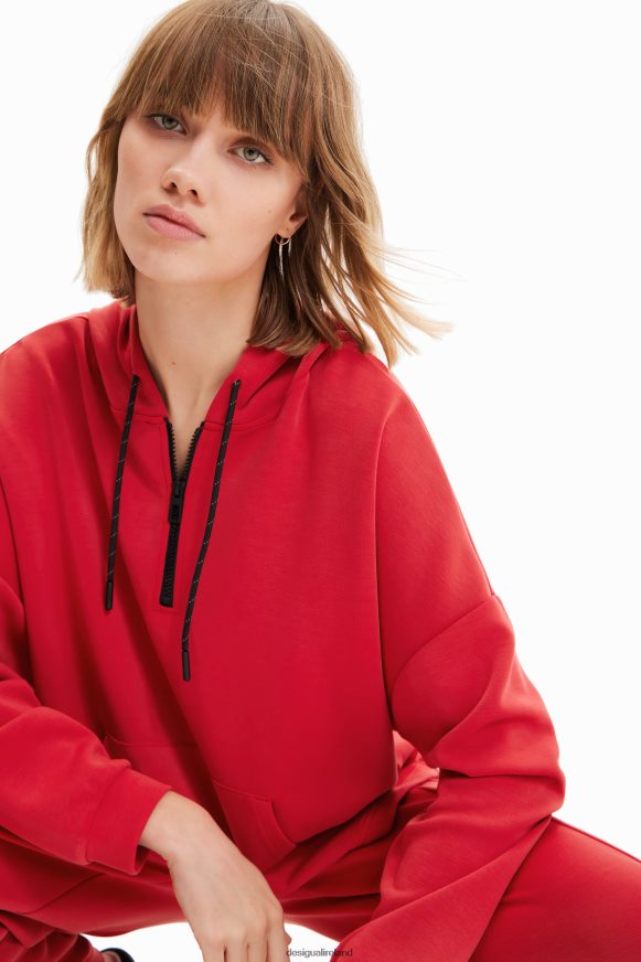 Desigual Women Oversize soft-touch hoodie Clothing PFVZ0B392