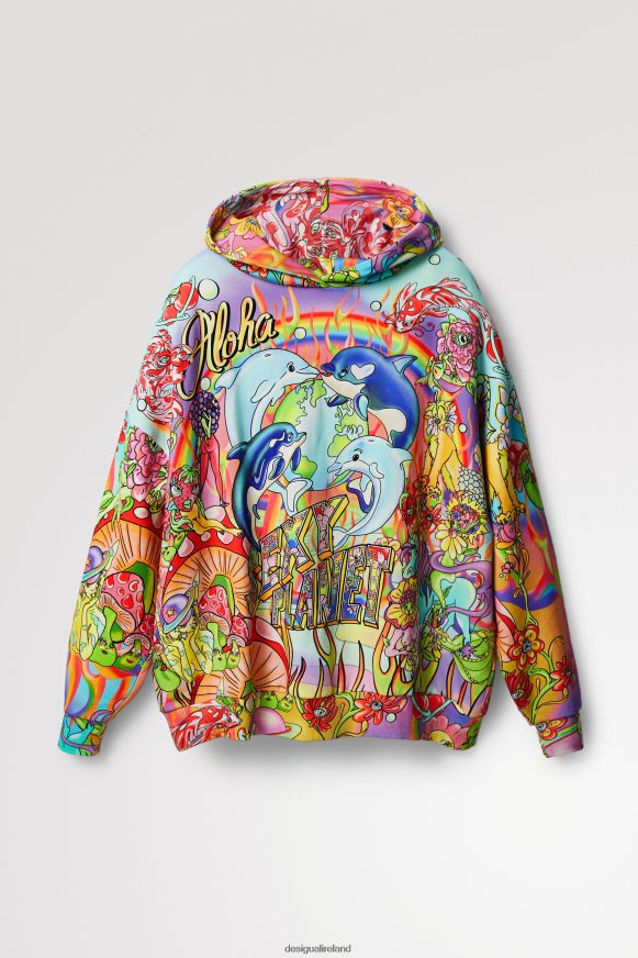 Desigual Women Oversized hooded sweatshirt Clothing PFVZ0B1030