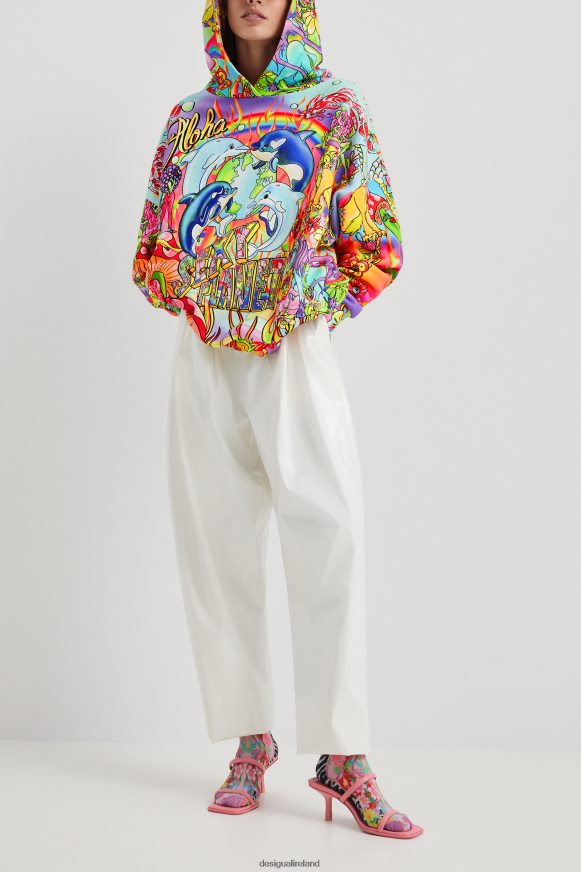 Desigual Women Oversized hooded sweatshirt Clothing PFVZ0B1030