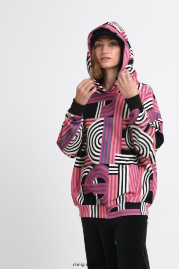 Desigual Women Oversized long hoodie Clothing PFVZ0B1129