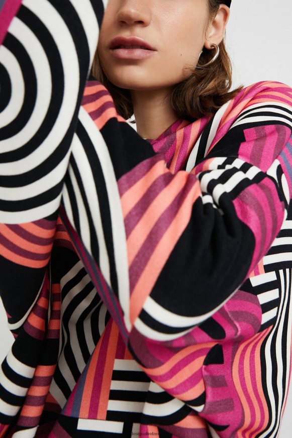Desigual Women Oversized long hoodie Clothing PFVZ0B1129