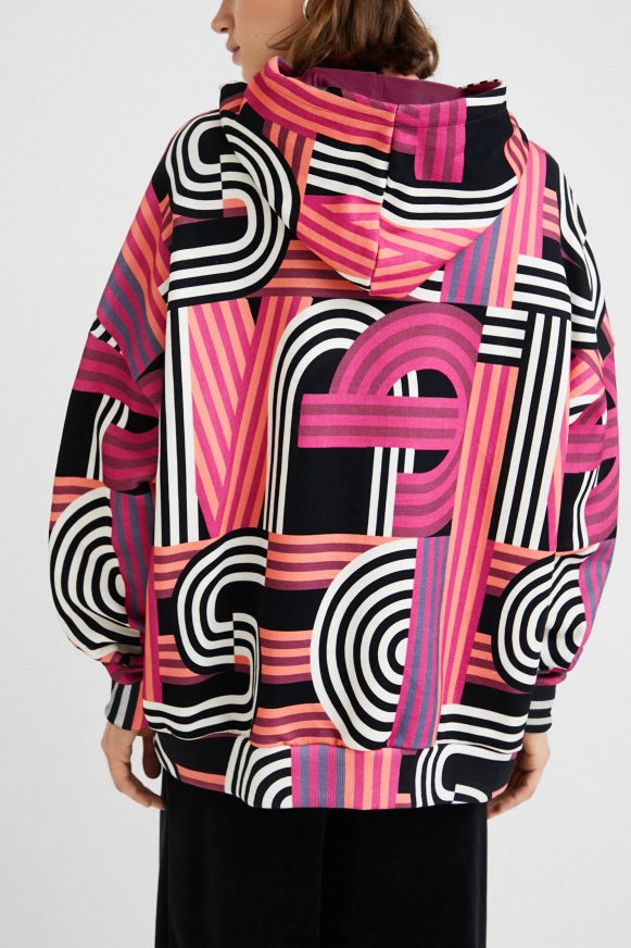 Desigual Women Oversized long hoodie Clothing PFVZ0B1129