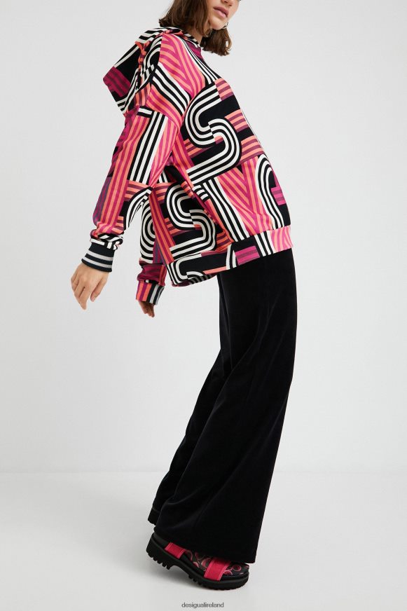 Desigual Women Oversized long hoodie Clothing PFVZ0B1129