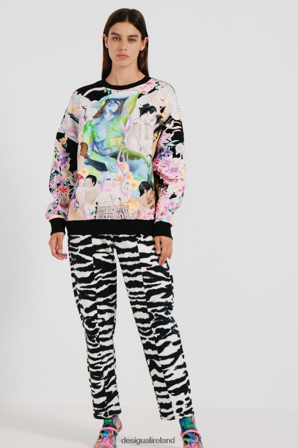 Desigual Women Oversized plush sweatshirt Clothing PFVZ0B461