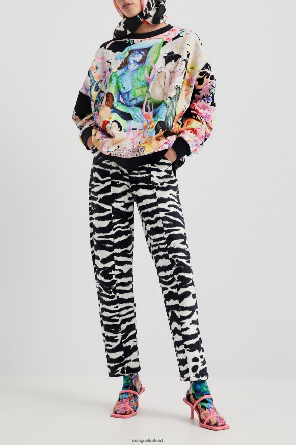Desigual Women Oversized plush sweatshirt Clothing PFVZ0B461