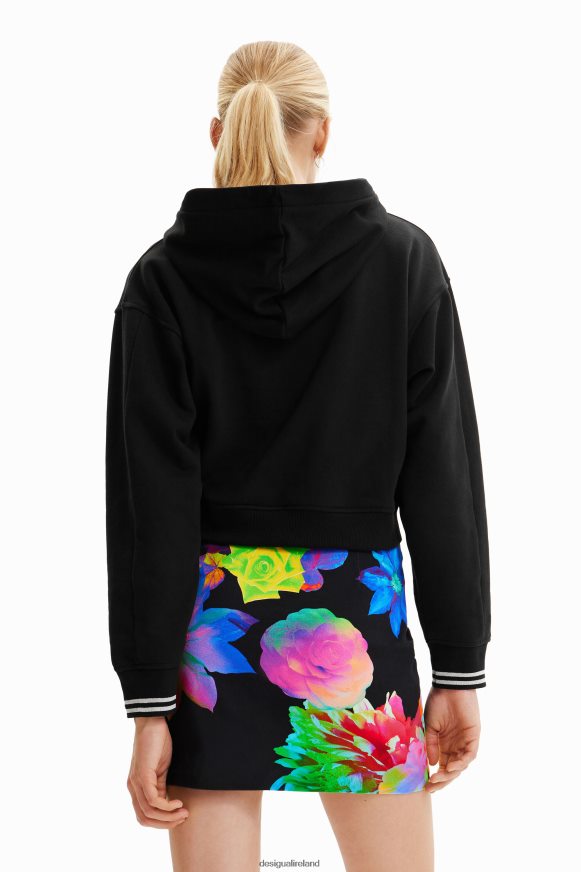 Desigual Women Short ''Change'' patch hoodie Clothing PFVZ0B568