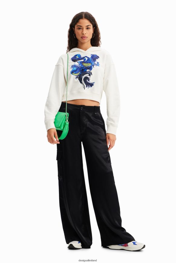 Desigual Women Short arty hoodie Clothing PFVZ0B830