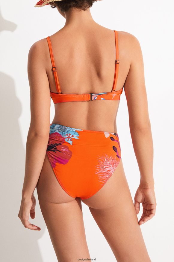 Desigual Women Coral bikini bottoms Clothing PFVZ0B1121