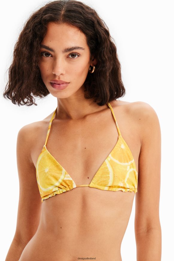 Desigual Women Reversible triangle bikini top Clothing PFVZ0B676