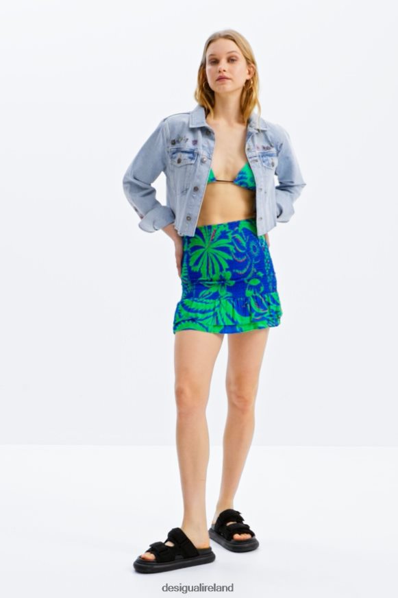Desigual Women Slim tropical mini skirt Clothing PFVZ0B711
