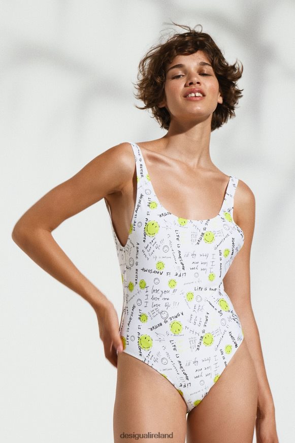 Desigual Women Smiley swimsuit Clothing PFVZ0B373