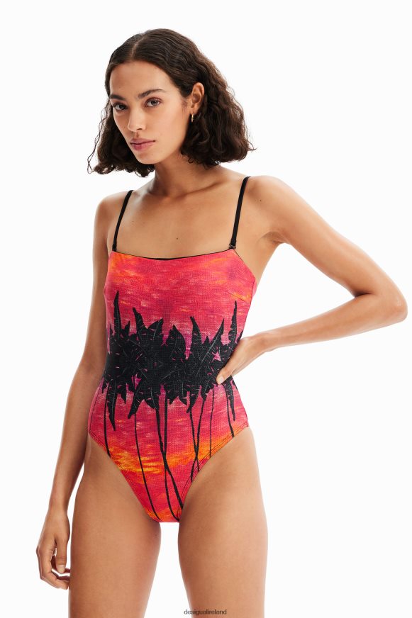 Desigual Women Stella Jean bandeau swimsuit Clothing PFVZ0B556