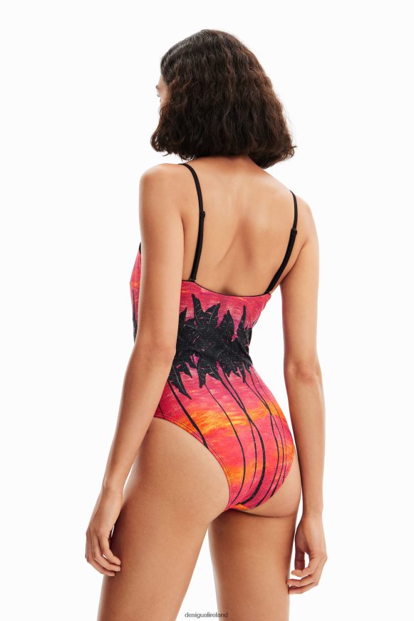 Desigual Women Stella Jean bandeau swimsuit Clothing PFVZ0B556