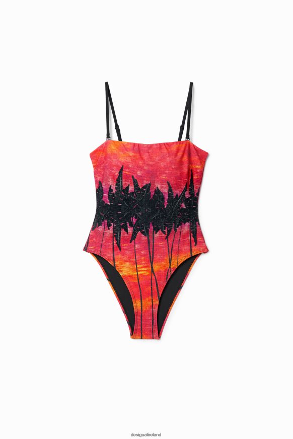 Desigual Women Stella Jean bandeau swimsuit Clothing PFVZ0B556