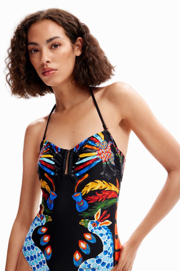 Desigual Women Stella Jean bandeau swimsuit Clothing PFVZ0B942