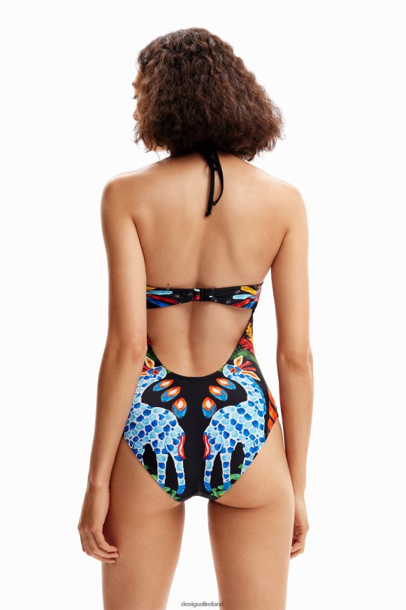 Desigual Women Stella Jean bandeau swimsuit Clothing PFVZ0B942