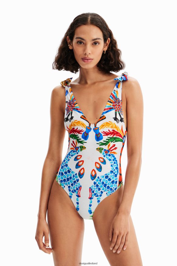 Desigual Women Stella Jean tie swimsuit Clothing PFVZ0B319