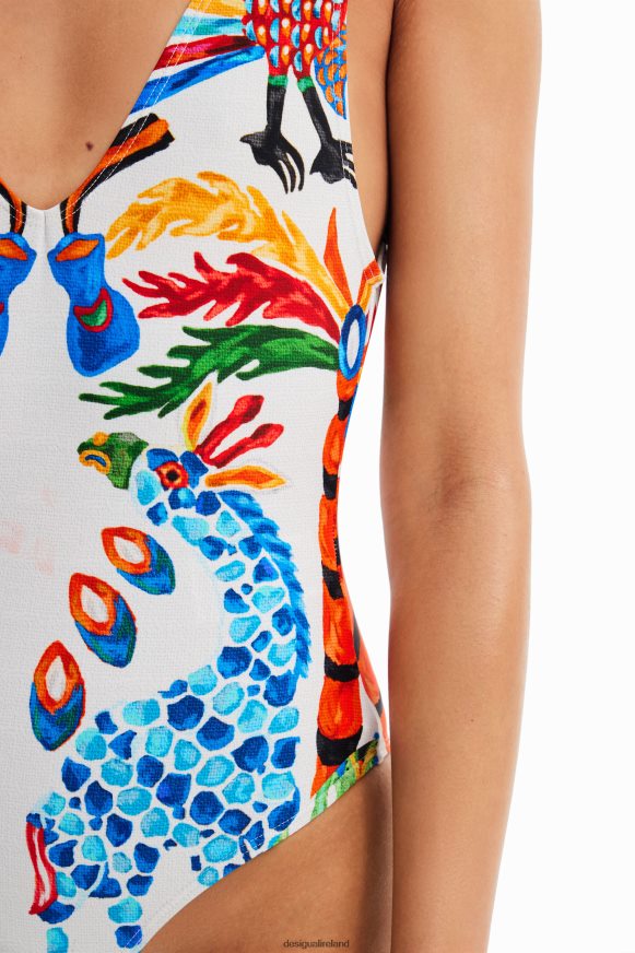Desigual Women Stella Jean tie swimsuit Clothing PFVZ0B319