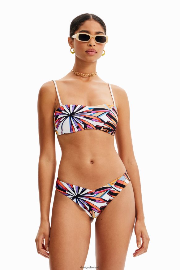 Desigual Women Tropical bandeau bikini top Clothing PFVZ0B492
