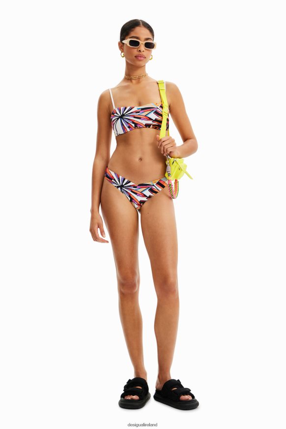Desigual Women Tropical bandeau bikini top Clothing PFVZ0B492