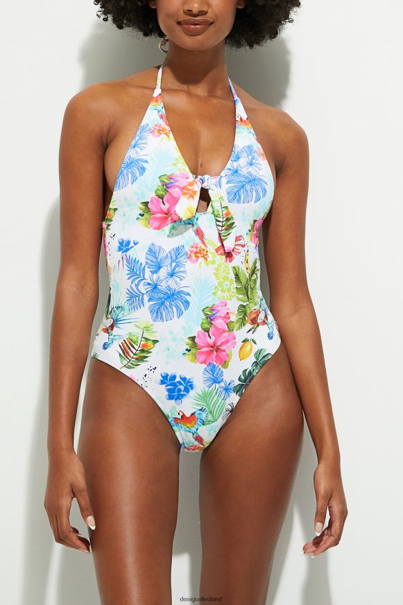 Desigual Women Tropical straps swimsuit Clothing PFVZ0B1132