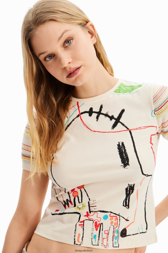 Desigual Women Arty knit T-shirt Clothing PFVZ0B1008