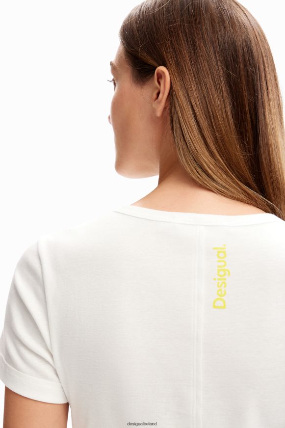 Desigual Women Basic heart T-shirt Clothing PFVZ0B1151