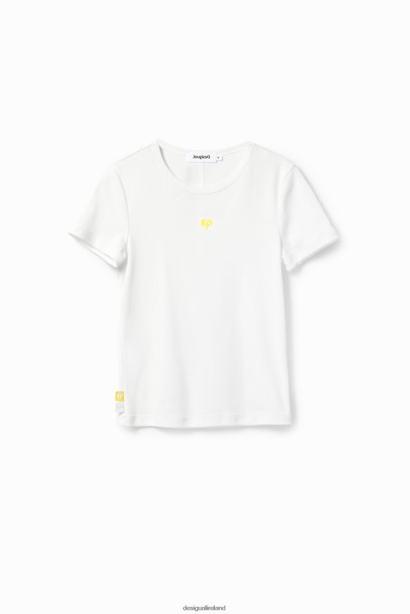 Desigual Women Basic heart T-shirt Clothing PFVZ0B1151
