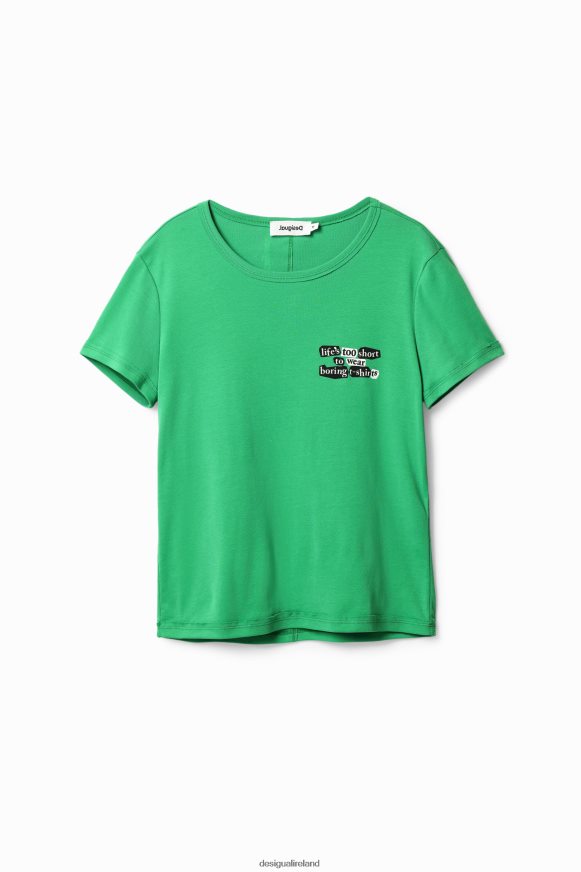 Desigual Women Collage message T-shirt Clothing PFVZ0B854