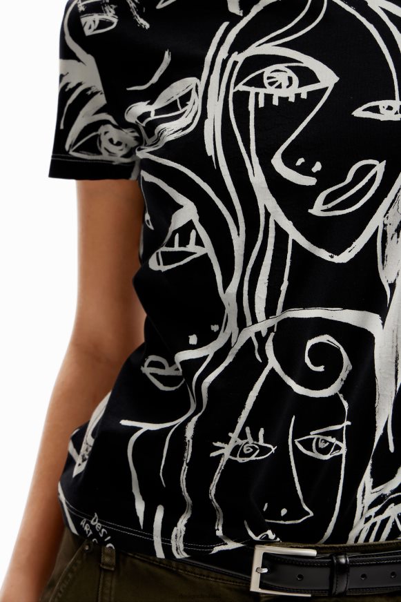 Desigual Women Contrasting face T-shirt Clothing PFVZ0B130