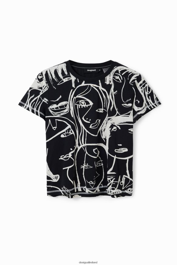 Desigual Women Contrasting face T-shirt Clothing PFVZ0B130