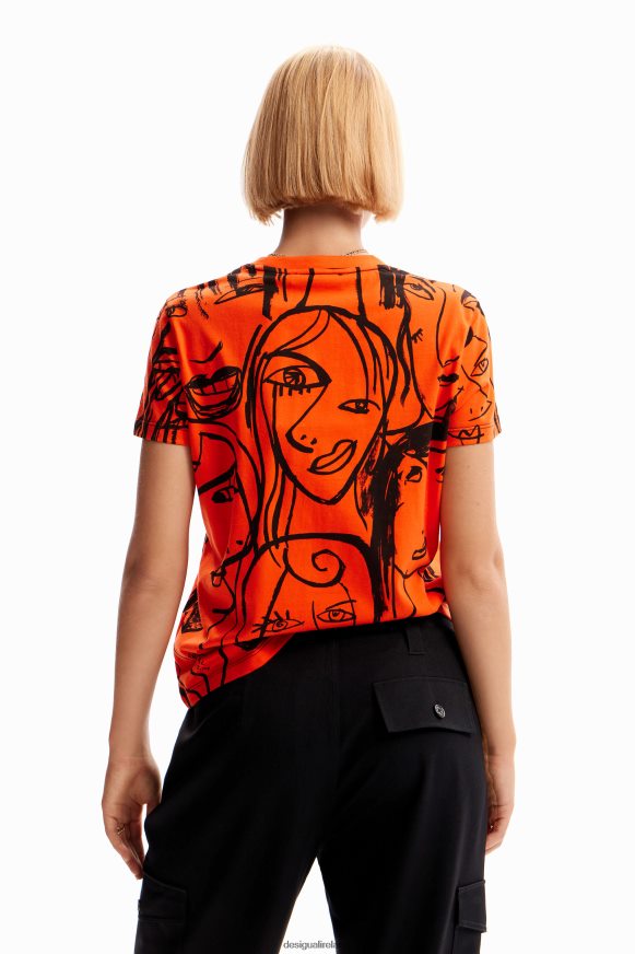 Desigual Women Contrasting face T-shirt Clothing PFVZ0B978