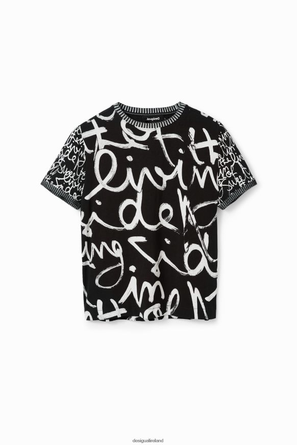 Desigual Women Contrasting message T-shirt Clothing PFVZ0B328